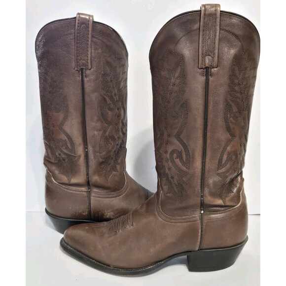 Nocona Boots Mens 9 Western Cowboy NB2007 Brown Ranch Rodeo Chore Imperial Calf - Picture 1 of 7